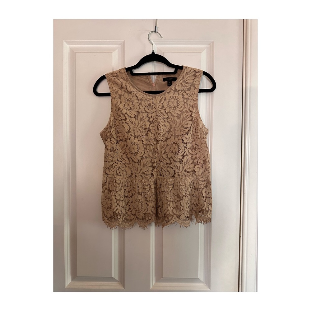 J. Crew lace tank top